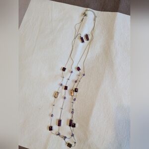 Necklace and matching earrings